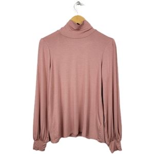 🆕️L.A.made Ash Rose Keyhole Back Villa Turtleneck Longsleeve Top